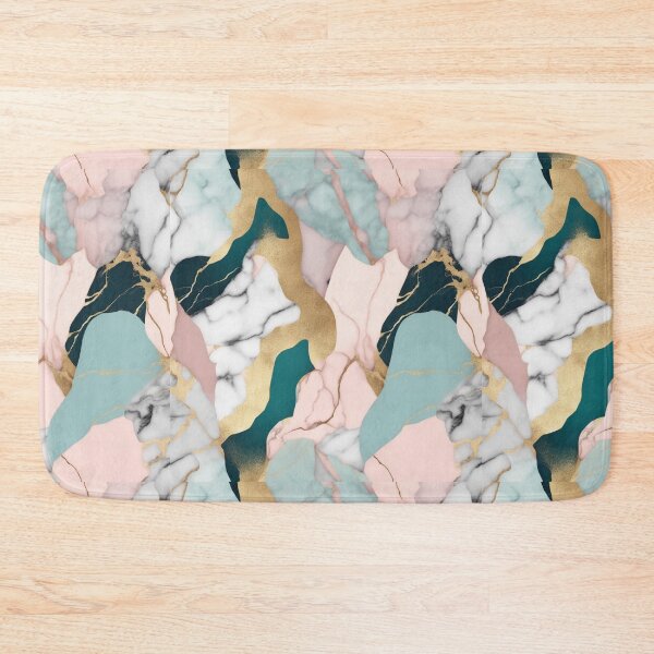 Item preview, Pink, Green, White, and Turquoise Marble Pattern – Vibrant Abstract Marble Illustration for Fashion, Home Décor, and Accessories designed and sold by 21 Tulips.