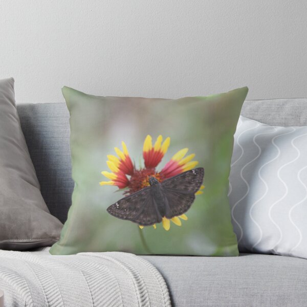Item preview, Skipper Butterfly Sitting on Firewheel designed and sold by HematiteDesign.