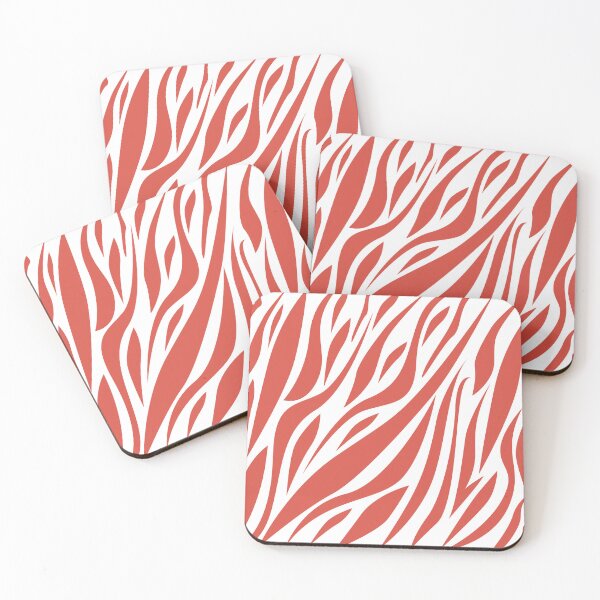 Item preview, Red zebra patterns designed and sold by Wolagno.