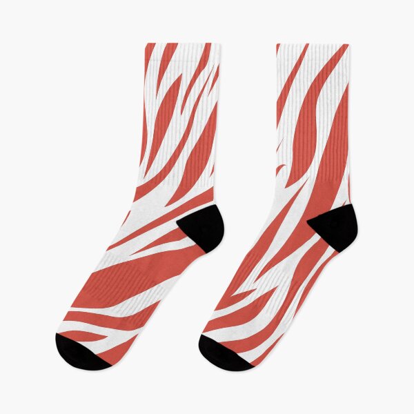 Item preview, Red zebra patterns designed and sold by Wolagno.