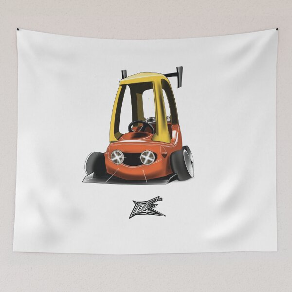 Item preview, kids toycar stanced yellow orange  designed and sold by NaquashM.