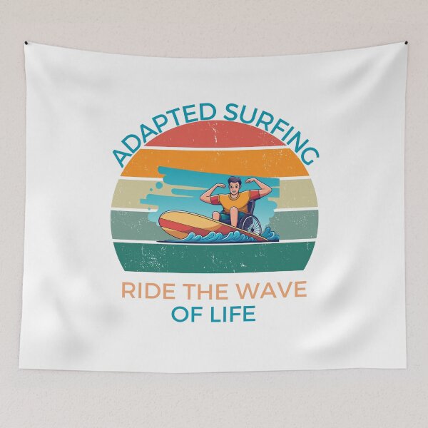 Item preview, Adapted Surf inclusive design, "Ride the wave of life" designed and sold by StyleFused.