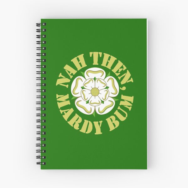 Item preview, Nah Then Mardy Bum Yorkshire Slang Dialect Rose Yellow Text designed and sold by taiche.