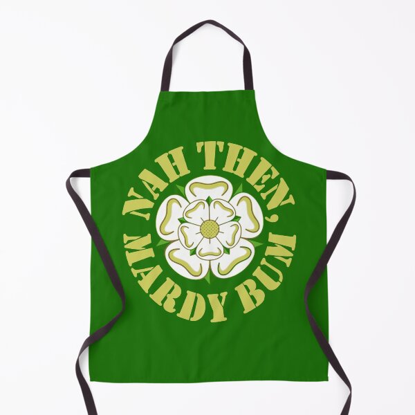 Item preview, Nah Then Mardy Bum Yorkshire Slang Dialect Rose Yellow Text designed and sold by taiche.