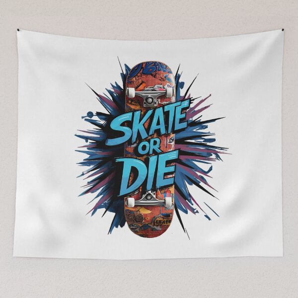 Item preview, Skate or Die Graffiti Skateboard Art Design designed and sold by ZetaDream.