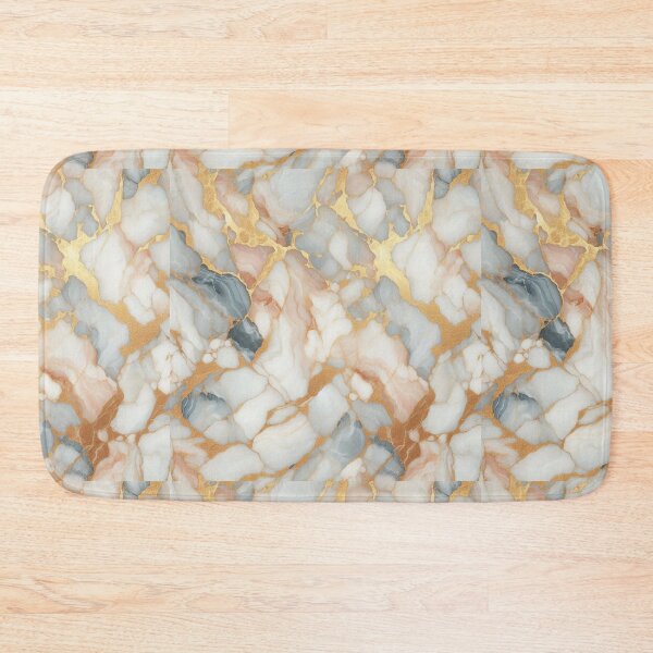 Item preview, Light Blue, Pink, White and Gold Marble Pattern – Elegant Soft Marble Illustration for Luxurious Home Décor and Fashion Accessories designed and sold by 21 Dragonflies.