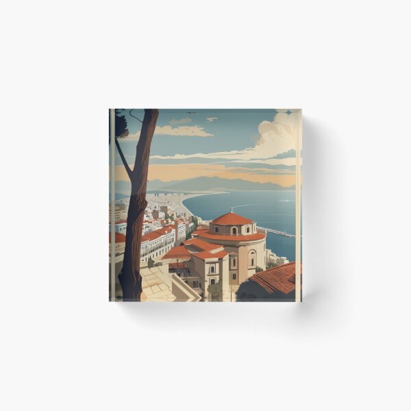 Item preview, 068 Vintage Thessaloniki, Greece Poster Design designed and sold by Alexis Art Collection.
