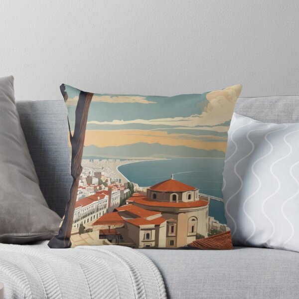 Item preview, 068 Vintage Thessaloniki, Greece Poster Design designed and sold by Alexis Art Collection.