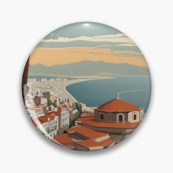 Item preview, 068 Vintage Thessaloniki, Greece Poster Design designed and sold by Alexis Art Collection.
