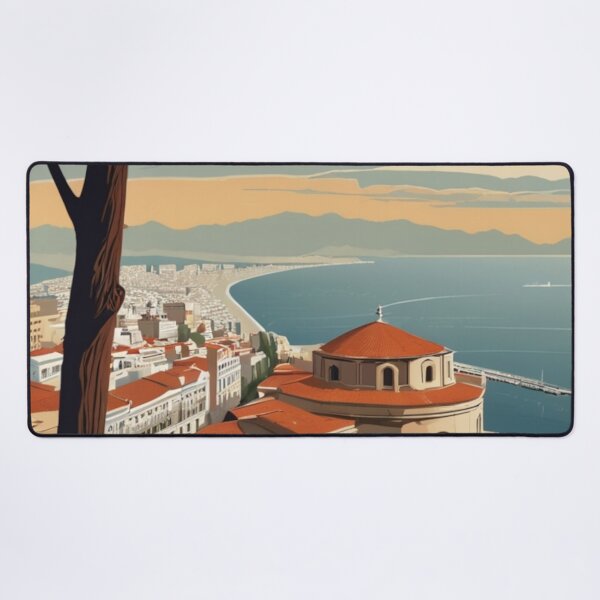 Item preview, 068 Vintage Thessaloniki, Greece Poster Design designed and sold by Alexis Art Collection.