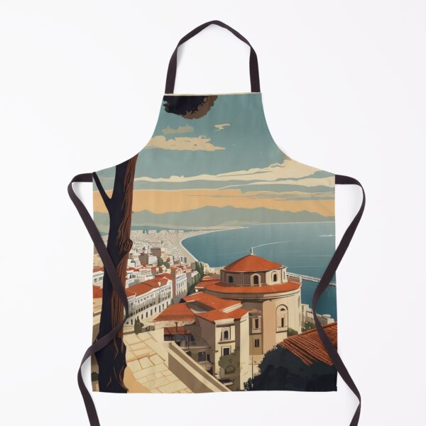 Item preview, 068 Vintage Thessaloniki, Greece Poster Design designed and sold by Alexis Art Collection.