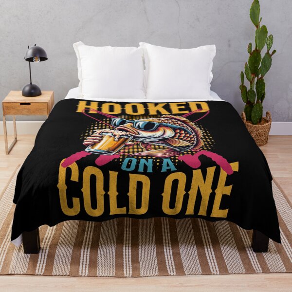 Item preview, Hooked on a Cold One Fun Fishing designed and sold by PrintCrafting.