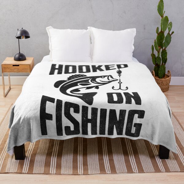Item preview, Hooked on Fishing Angler designed and sold by PrintCrafting.