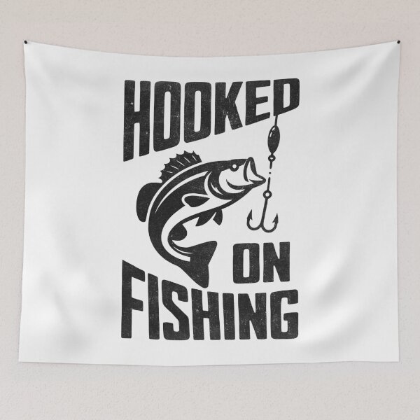 Item preview, Hooked on Fishing Angler designed and sold by PrintCrafting.