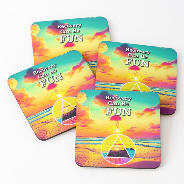 Item preview, Recovery Can Be FUN AA Slogan Beach at Sunrise designed and sold by ApexDesigners.