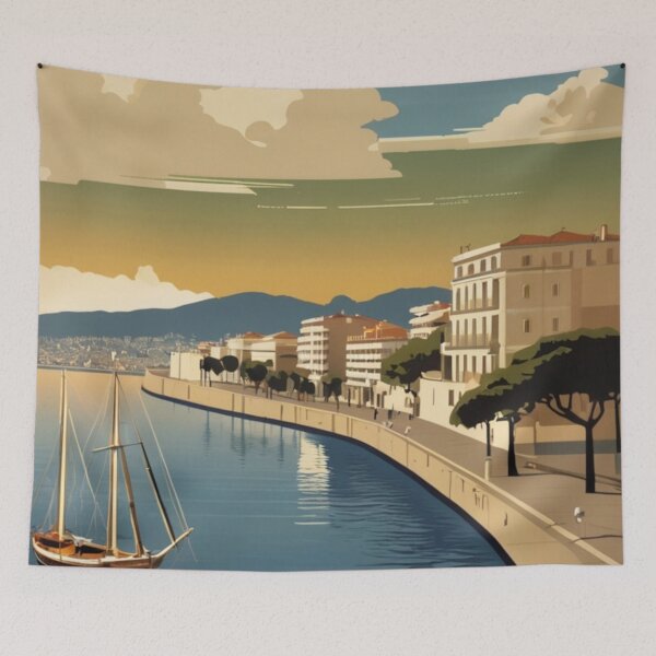 Item preview, 070 Vintage Thessaloniki, Greece Poster Design designed and sold by Alexis Art Collection.
