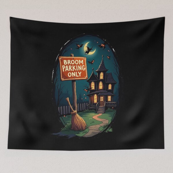 Item preview, Witch Broom Parking Only designed and sold by Giggle Gear Tees.