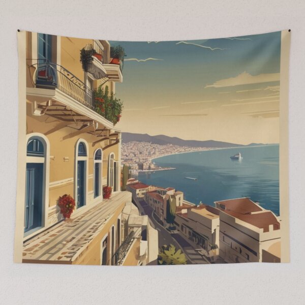 Item preview, 067 Vintage Thessaloniki, Greece Poster Design designed and sold by Alexis Art Collection.