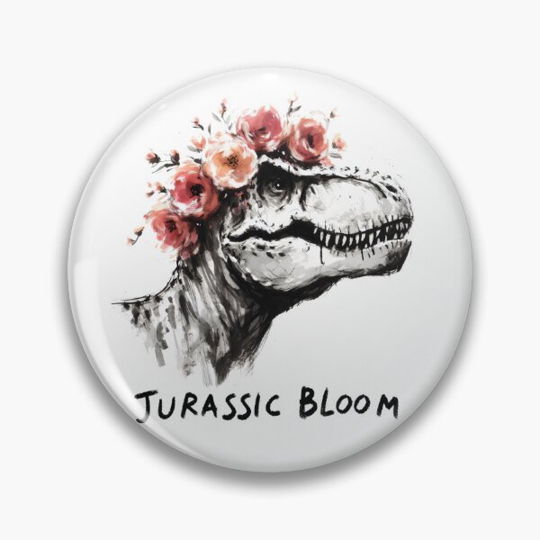 Item preview, Jurassic Bloom: T-Rex with Flower Crown Design designed and sold by Slick-Waffles.