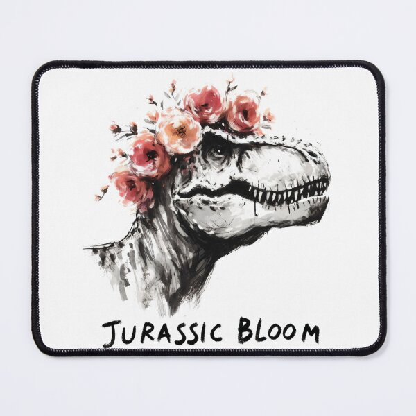 Item preview, Jurassic Bloom: T-Rex with Flower Crown Design designed and sold by Slick-Waffles.