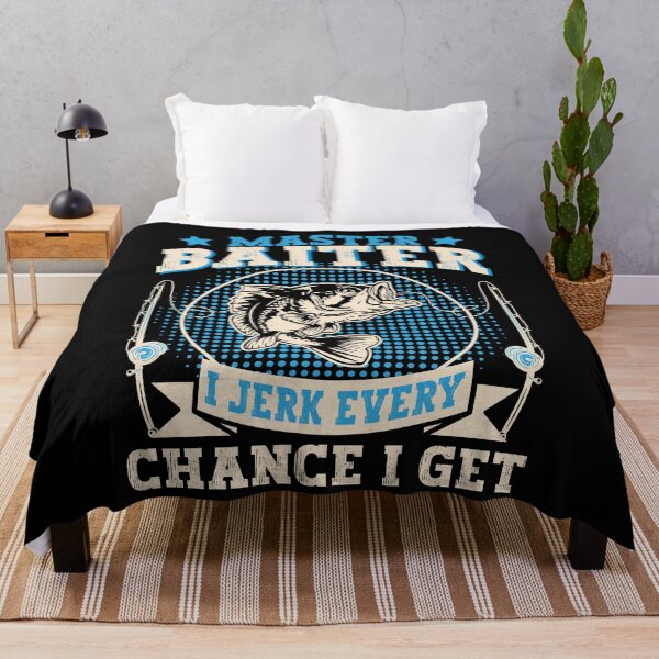 Item preview, Master Baiter I Jerk Every Chance I Get Fishing designed and sold by PrintCrafting.