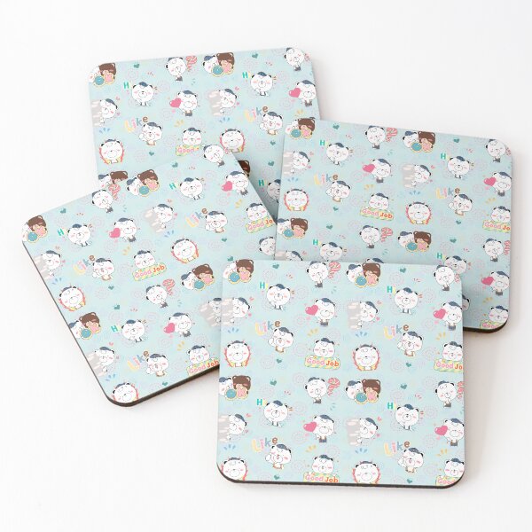 Item preview, Cute White Bear Seamless Pattern  designed and sold by SeamlessHub4289.