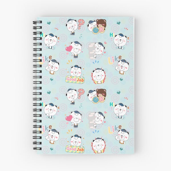 Item preview, Cute White Bear Seamless Pattern  designed and sold by SeamlessHub4289.