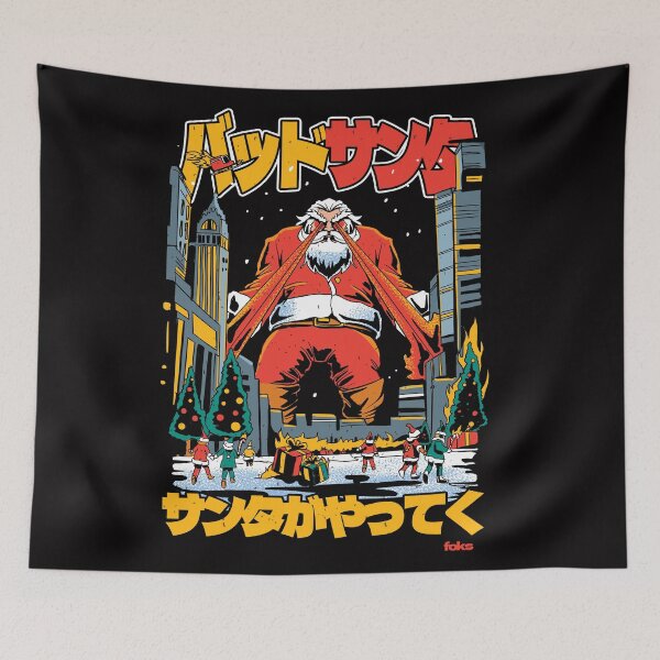 Item preview, Bad Santa Laser Eyes Christmas Chaos designed and sold by DrawHandArt.