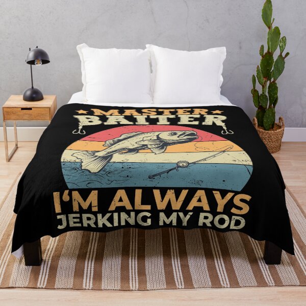 Item preview, Master Baiter I'm Always Jerking My Rod Funny Fish designed and sold by PrintCrafting.