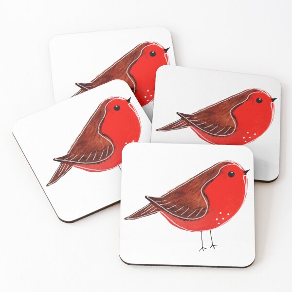 Item preview, Cute watercolour Christmas robin red breast designed and sold by Thecraftbus.