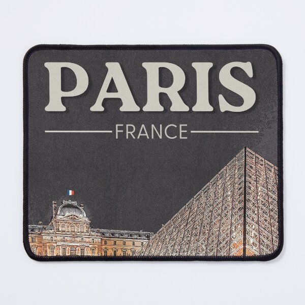 Item preview, Paris by Night Vintage Poster - Illuminated Louvre Pyramid designed and sold by Minuitvagabond.