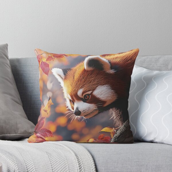 Item preview, Red panda on tree branch in Autumn - Wildlife photo 3 designed and sold by TheArtistOf2022.