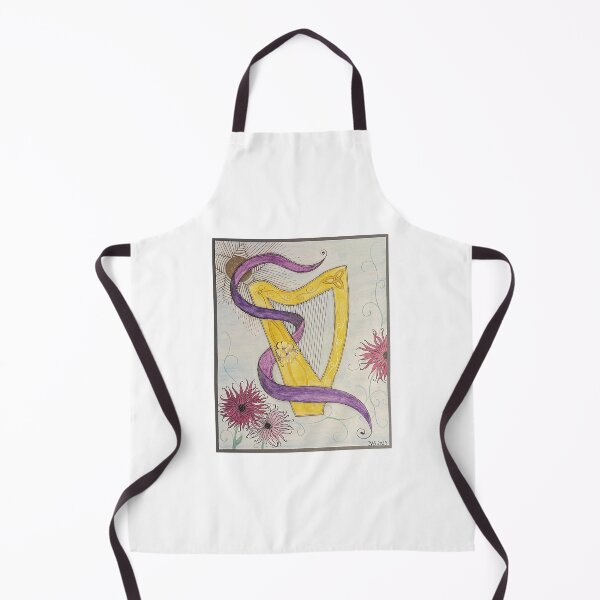 Item preview, Harp in Flowers with Ribbon designed and sold by Beth A. Stockdell.