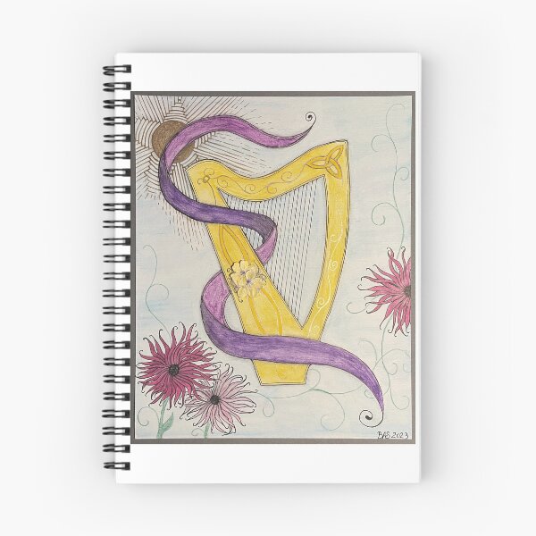 Item preview, Arpa en flores con cinta designed and sold by Beth A. Stockdell.