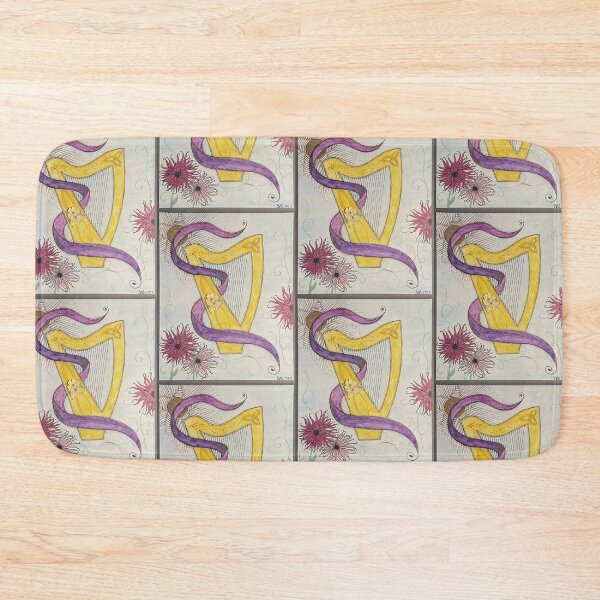 Item preview, Harp in Flowers with Ribbon designed and sold by Beth A. Stockdell.