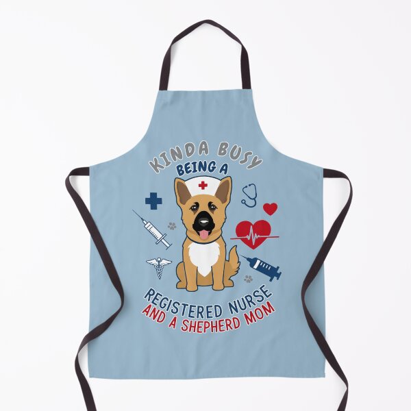 Item preview, Kinda Busy Being a Registered Nurse and a Shepherd Mom - Cute German Shepherd Nurse Design designed and sold by brindled.
