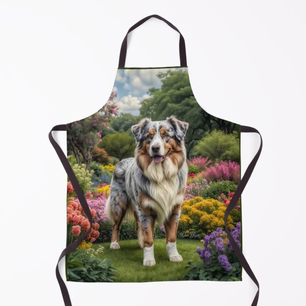 Item preview, Lucy Australian Shepherd Dog Portrait Painting designed and sold by Heart and Soul Studio.