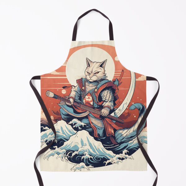 Item preview, Samurai Cat: Guardian of the Waves designed and sold by landletsy.