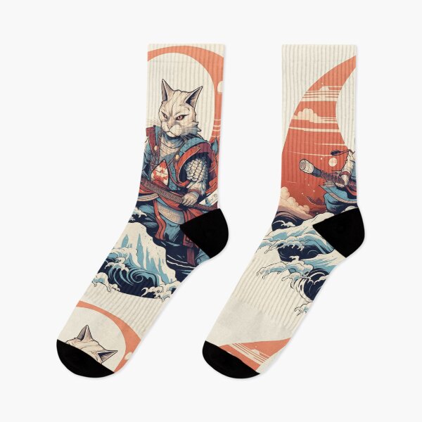 Item preview, Samurai Cat: Guardian of the Waves designed and sold by landletsy.