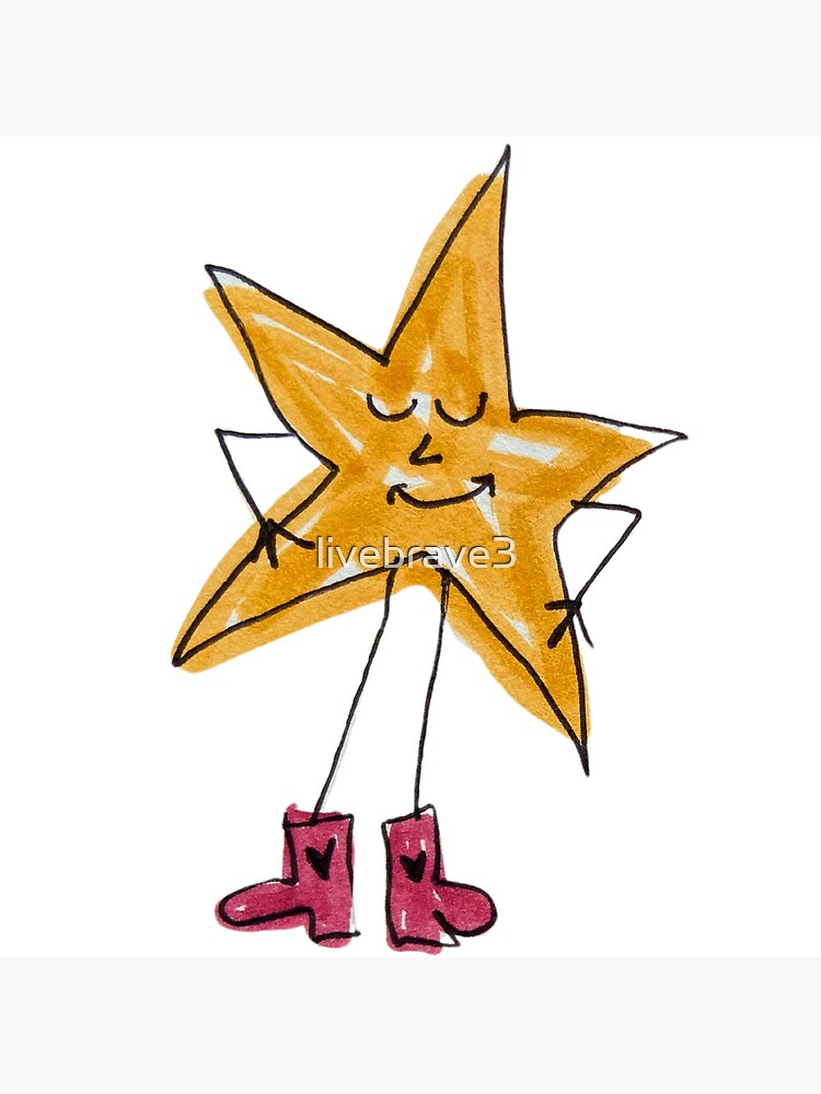 Imagen 3 de 3, Lámina artística con la obra Chico estrella con botas, diseñada y vendida por livebrave3.