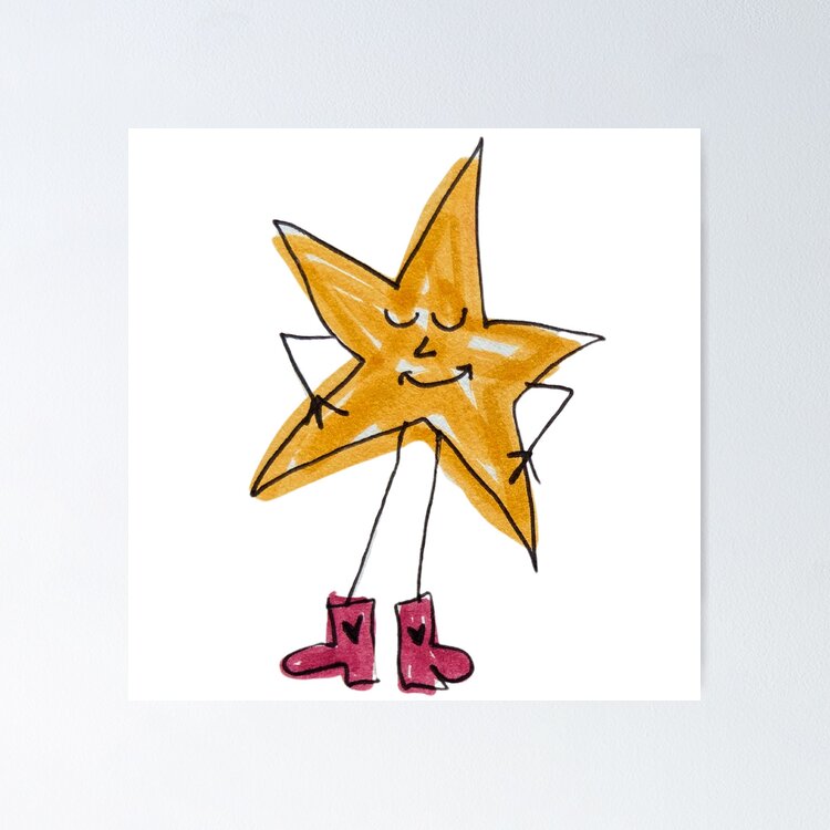 Star Guy with Boots | Sticker