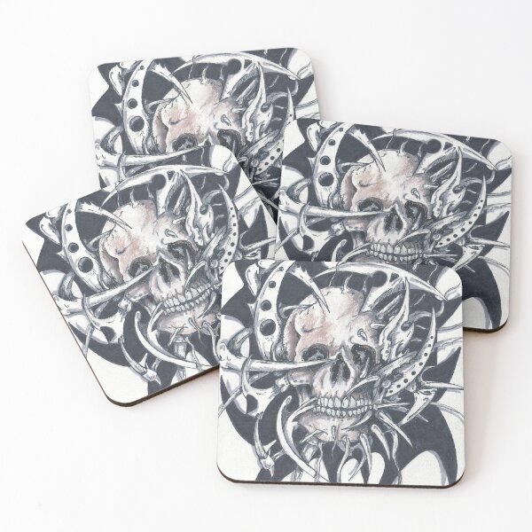Item preview, sharp skull designed and sold by vogtvisions.