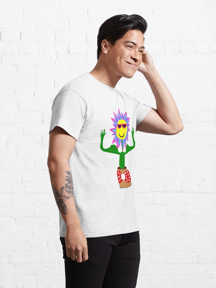 Thumbnail 5 of 7, Classic T-Shirt, Flower Power, power of the flower designed and sold by martisanne.