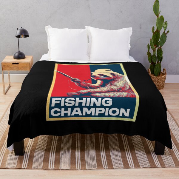 Item preview, Fishing Champion Sloth Fisherman HOPE designed and sold by TrueArtsStore.