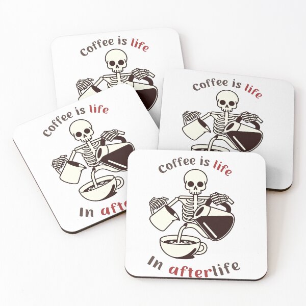 Item preview, The Coffee Never Ends: A Spooky Brew designed and sold by DecoVibe.