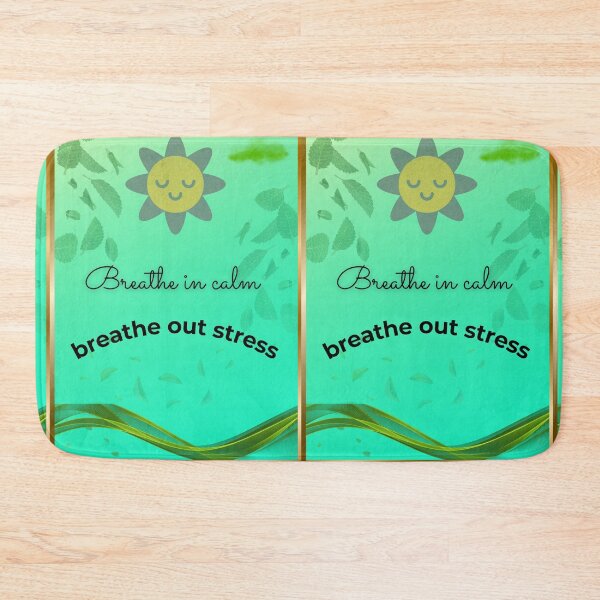 Item preview, Breathe in Calm, breathe out stress designed and sold by Art With Impact – Statement Art & Apparel for Deep Thinkers.