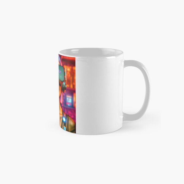 Girl with virtual reality glasses Classic Mug