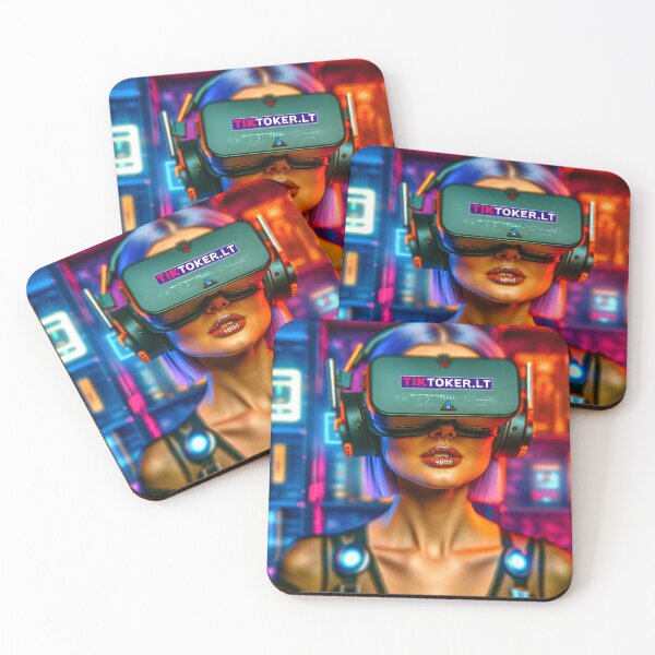 Item preview, Girl with virtual reality glasses designed and sold by tiktoker-lt.