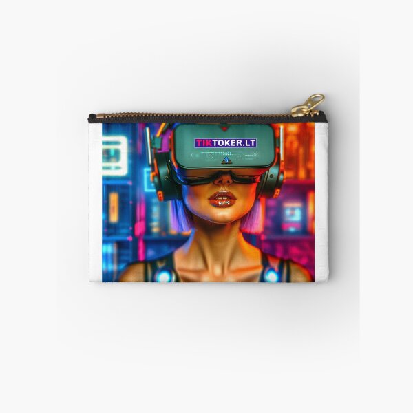 Item preview, Girl with virtual reality glasses designed and sold by tiktoker-lt.