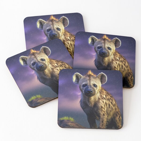Item preview, Hyena in the night in Africa - Wildlife photo designed and sold by TheArtistOf2022.